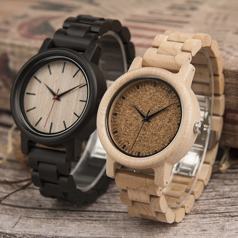 DODO DEER Wood Watch Bezel Mens Fashion Relogio Masculino часы Ebony Wooden Band Watches Private Custom Logo Gift For Him