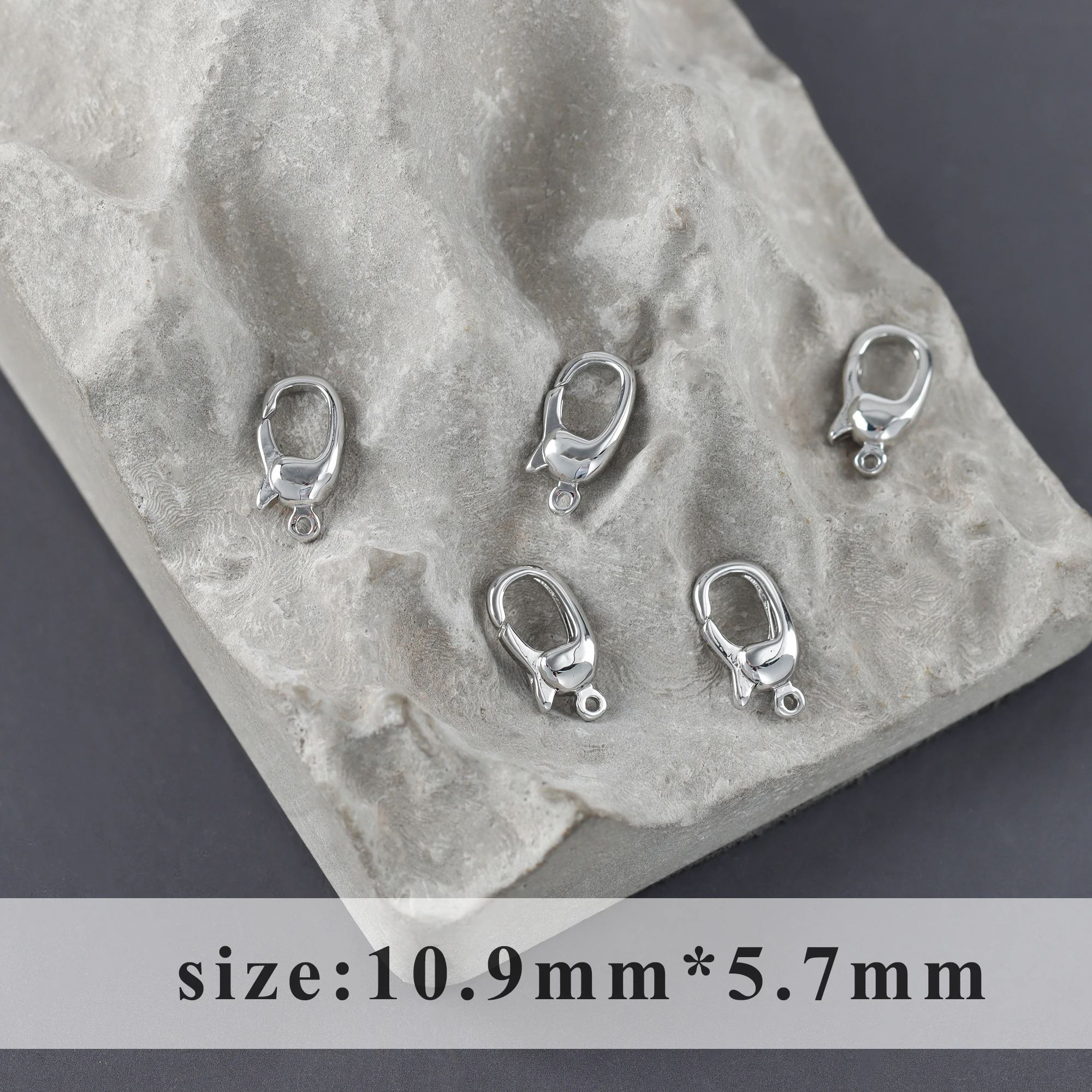 GUFEATHER M1108 jewelry accessories lobster clasp pass REACH nickel free 18k gold rhodium plated copper diy hooks 10pcs/lot - купить по