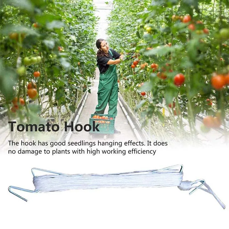 

Tomato Hook 10 Slice Tomato Hook Garden Tomato Hook With Rope With Lace And Support Tomato Clamp Tomato Planting Support Clamp
