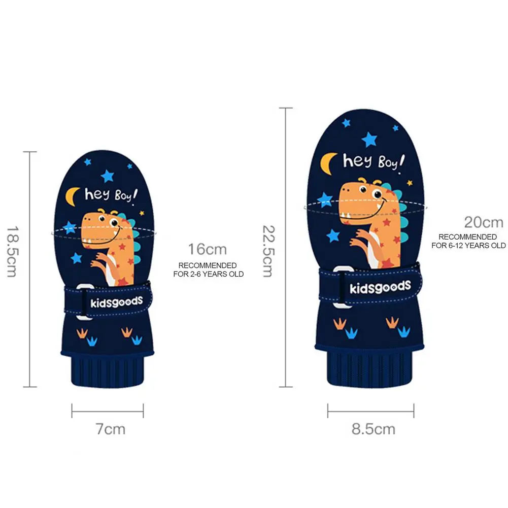 

Children Ski Warm Gloves Windproof Waterproof Thicken Velvet Gloves For Autumn Winter