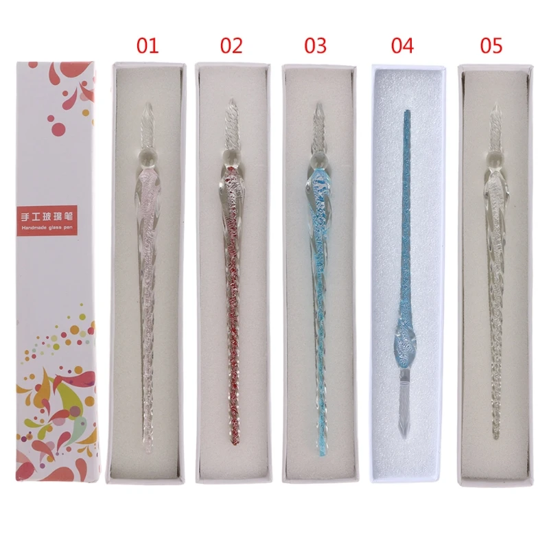 Винтажная ручная работа стеклянная чернильная авторучка Dip Signature инструмент для