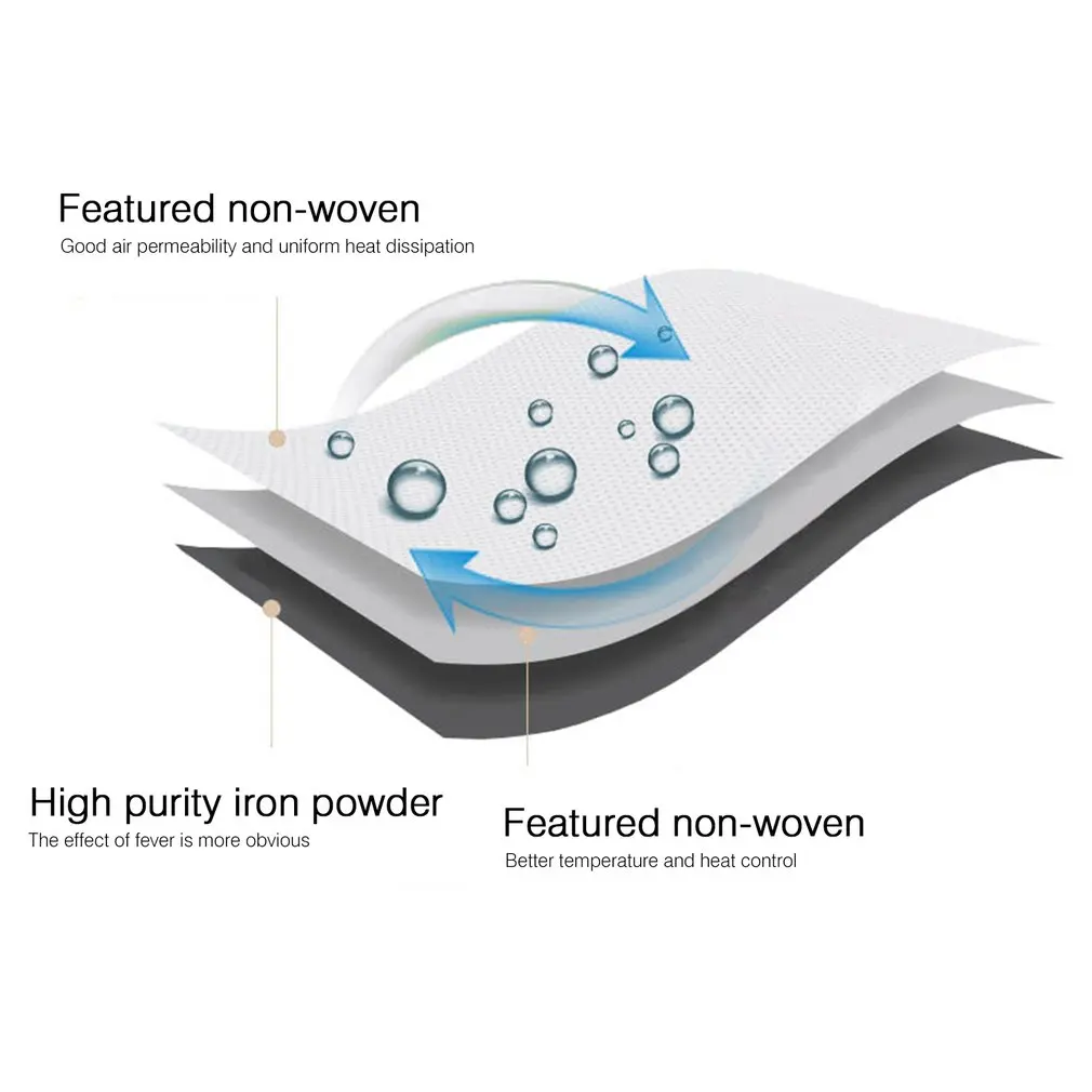 Удобная зимняя теплая наклейка с подогревом тела безопасная долговечная унисекс