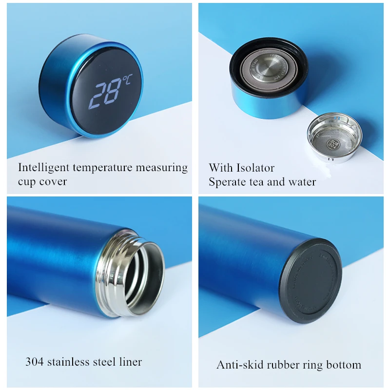 Кружка для путешествий Moka Smart стакан кофе 500 мл портативная Вакуумная бутылка