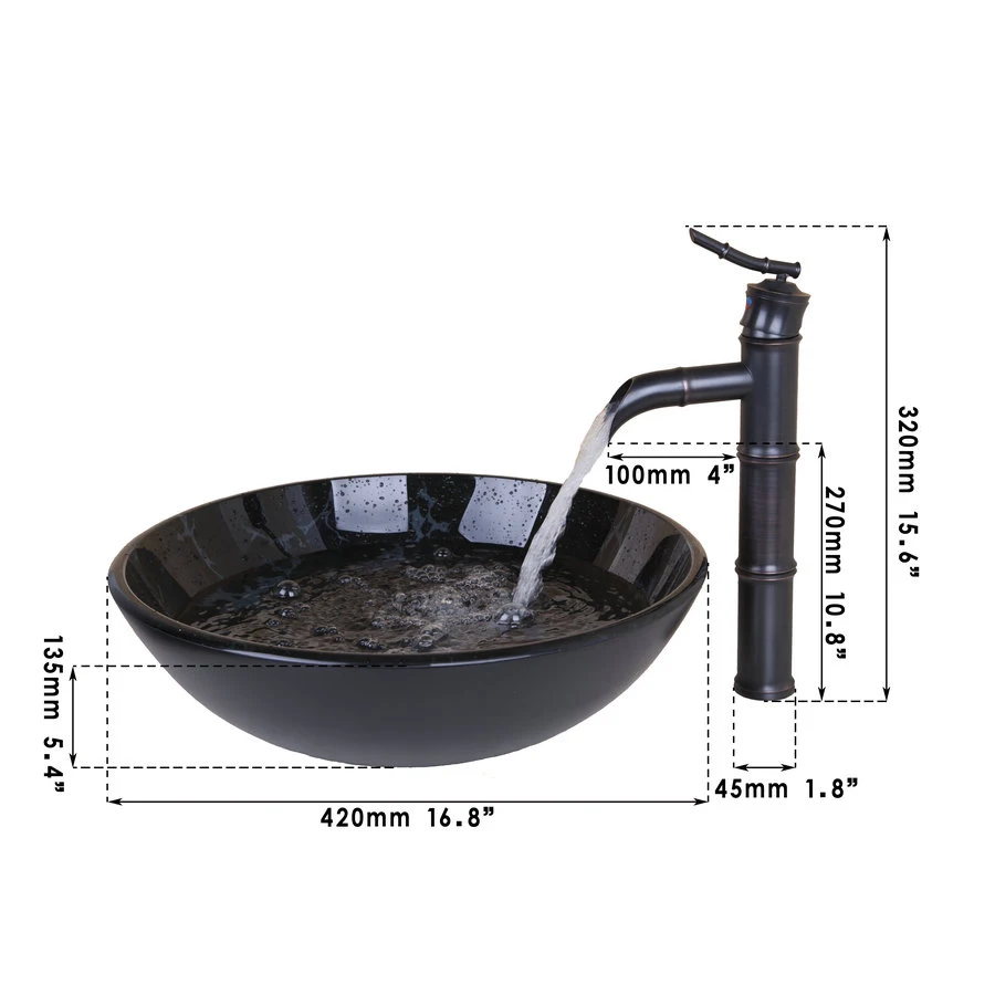 Basin Faucet sets 01 Ванная раковина умывальник набор керамический Санузел раковина набор латунный кран смеситель золотистый водопроводный кран Бамбук смеситель водопад - Цвет: Basin Faucet sets 01