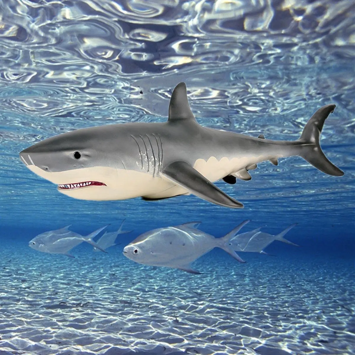 Экшн-фигурка большая белая акула Megalodon ПВХ морское животное развивающая