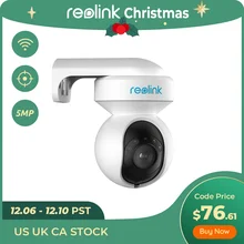 Reolink IP Camera WiFi 5MP PTZ Weatherproof Color Night Vision Human/Car Detection 2-Way Audio Security Camera E1 Outdoor