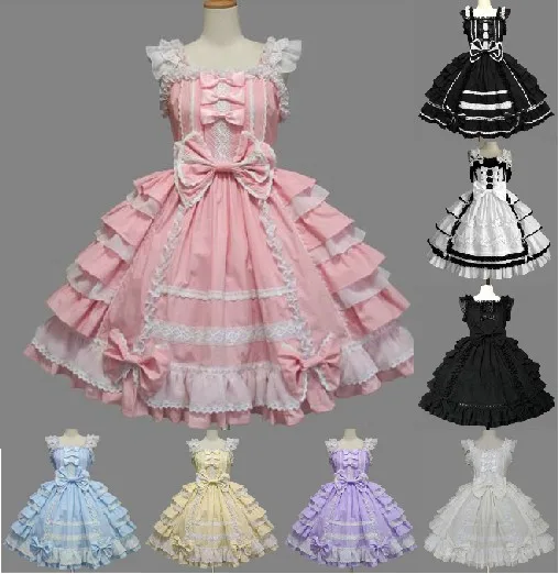 

(LLT001) Long Sleeveless Sweet Lolita Short Dress Ball Gown Fancy Prom Dress Halloween Party Masquerade Costume