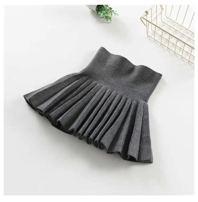 Детская юбка 2021 зимние теплые шерстяные хлопковые юбки для подростков школьные