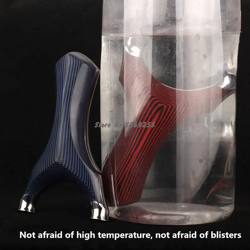 

Powerful Flat Rubber Band Slingshot Outdoor Hunting Catapult Slingshot Head Precision Cnc G10 Competitive Slingshot