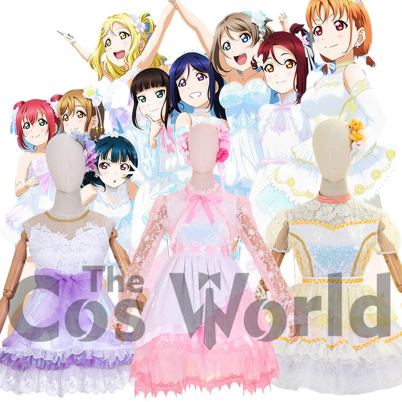 Аниме костюмы для косплея Love Live Sunshine Aqours 4-я благодарность друзей 9 персонажей