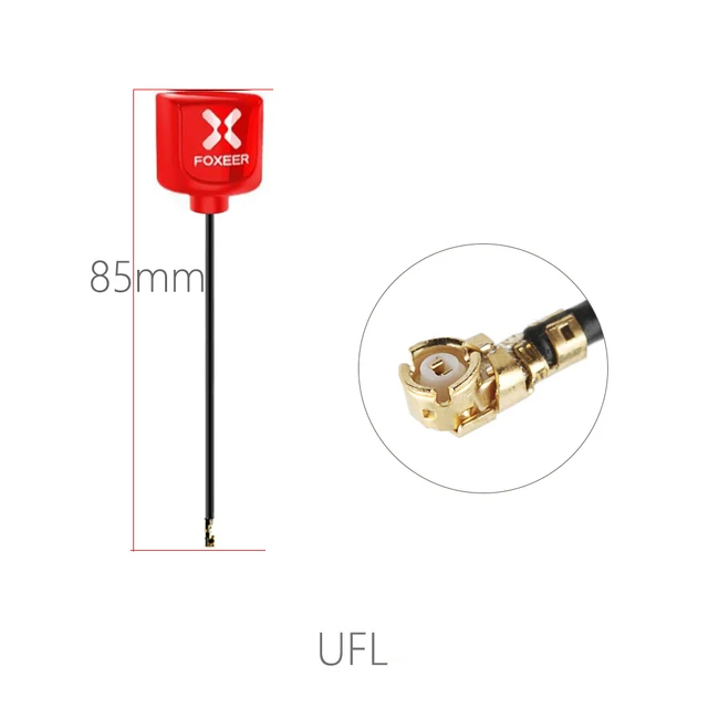 Foxeer Lollipop 4 Trust Omni 5.8G 2.6dBi RHCP UFL 85mm Red