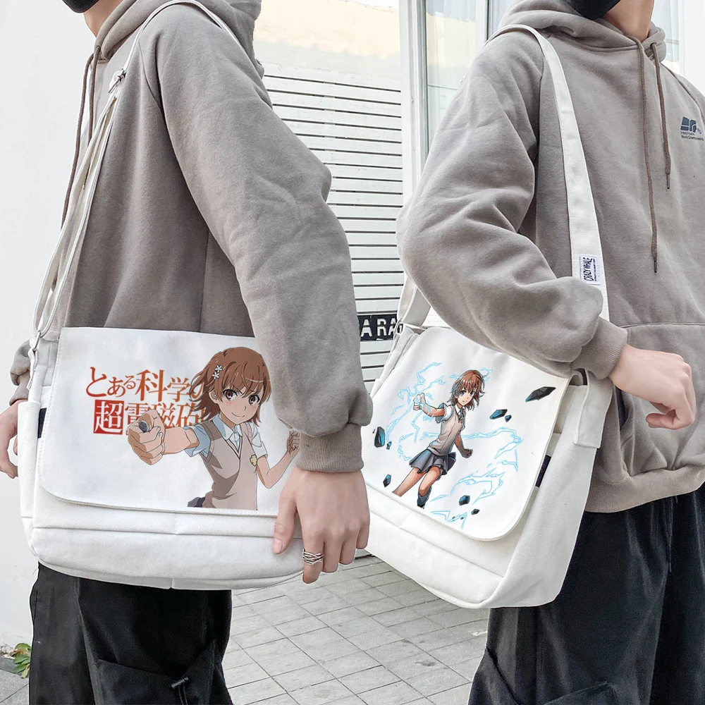 

Anime A Certain Magical Index Misaka Mikoto Shoulder Bag School Bag Canvas Bag Harajuku Student Shopper Bag Fashion Casual Gifts