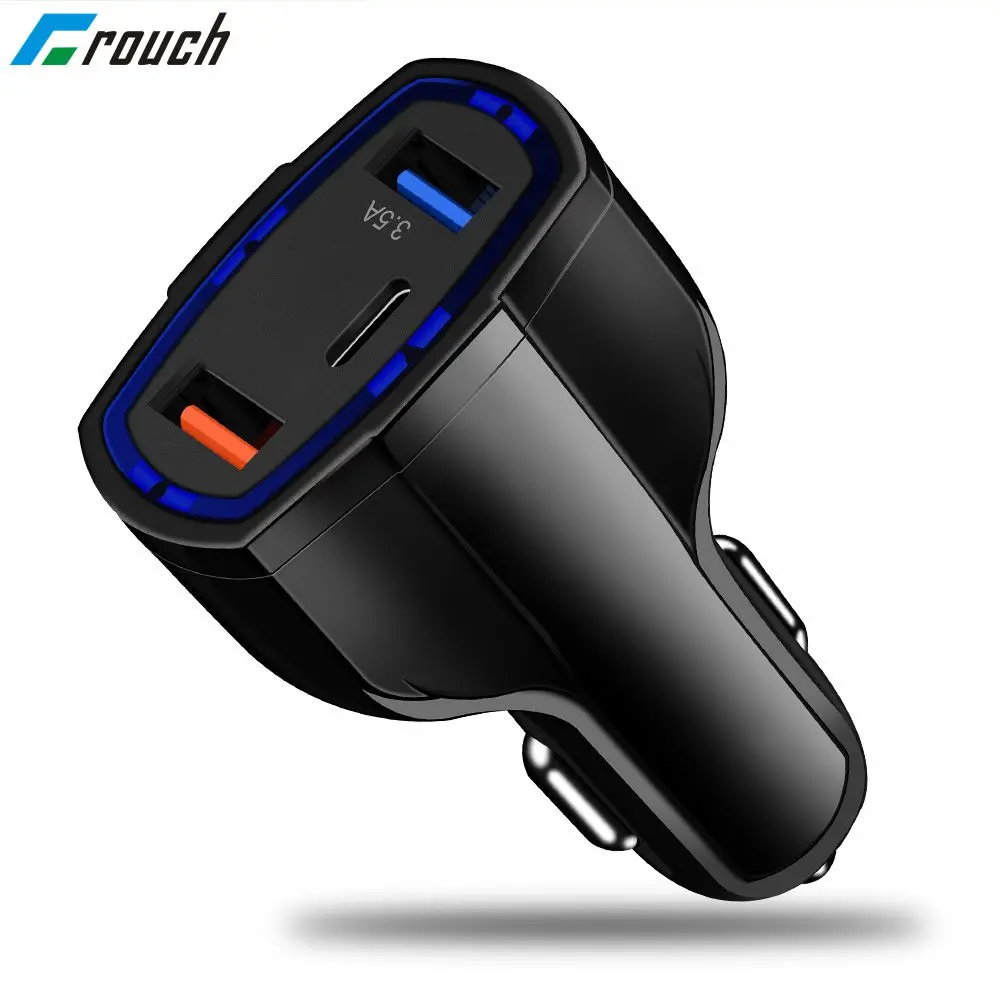 Оригинальное автомобильное USB зарядное устройство Quick Charge 3 0 Мобильный телефон