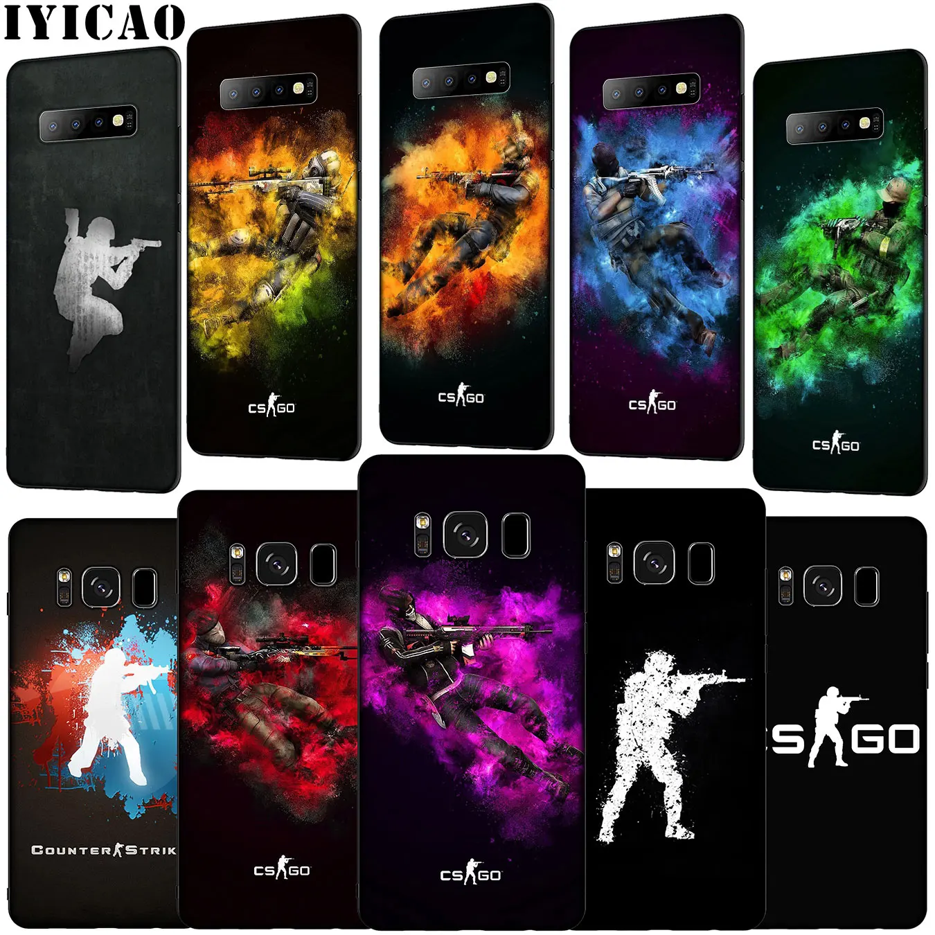 Мягкий силиконовый чехол для телефона IYICAO Counter Strike CS Go Samsung Galaxy S20 Ultra S10 Lite S9 S8 Plus S6 S7