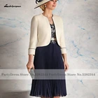 Lakshmigown винтажное женское свадебное платье 2021 Vestidos Fiesta Boda темно-синее платье для матери невестыжениха с курткой