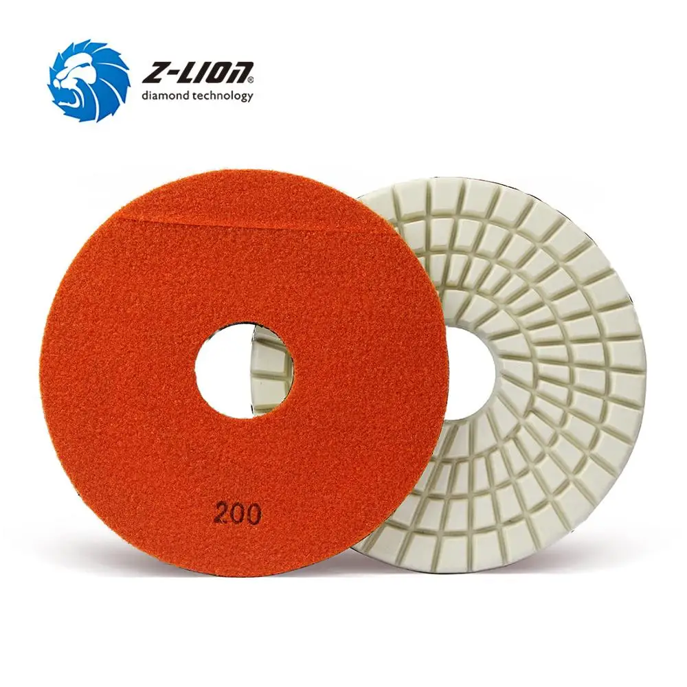 

Z-LION 1 шт. 9 дюймов белый Алмазный полировальный диск 220 мм турбо сегменты шлифовальный диск для мокрого использования для бетона гранита мрам...