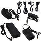 Адаптер питания с AC100-240V на 12 в пост. Тока, 1 А, 2 А, 3 А, 5 А, 6 А, 8 А, 10 А для светодиодсветильник ты 5050, 2835 Светодиодный 5054, с европейской, американской, британской и австралийской вилкой