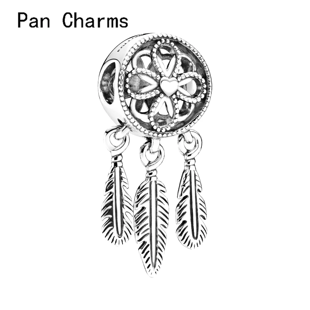 

Hot Sale 30% Silver Spiritual Seashell Dreamcatcher Charms Beads Fit Original Bracelets Jewelry Making Gift 2021