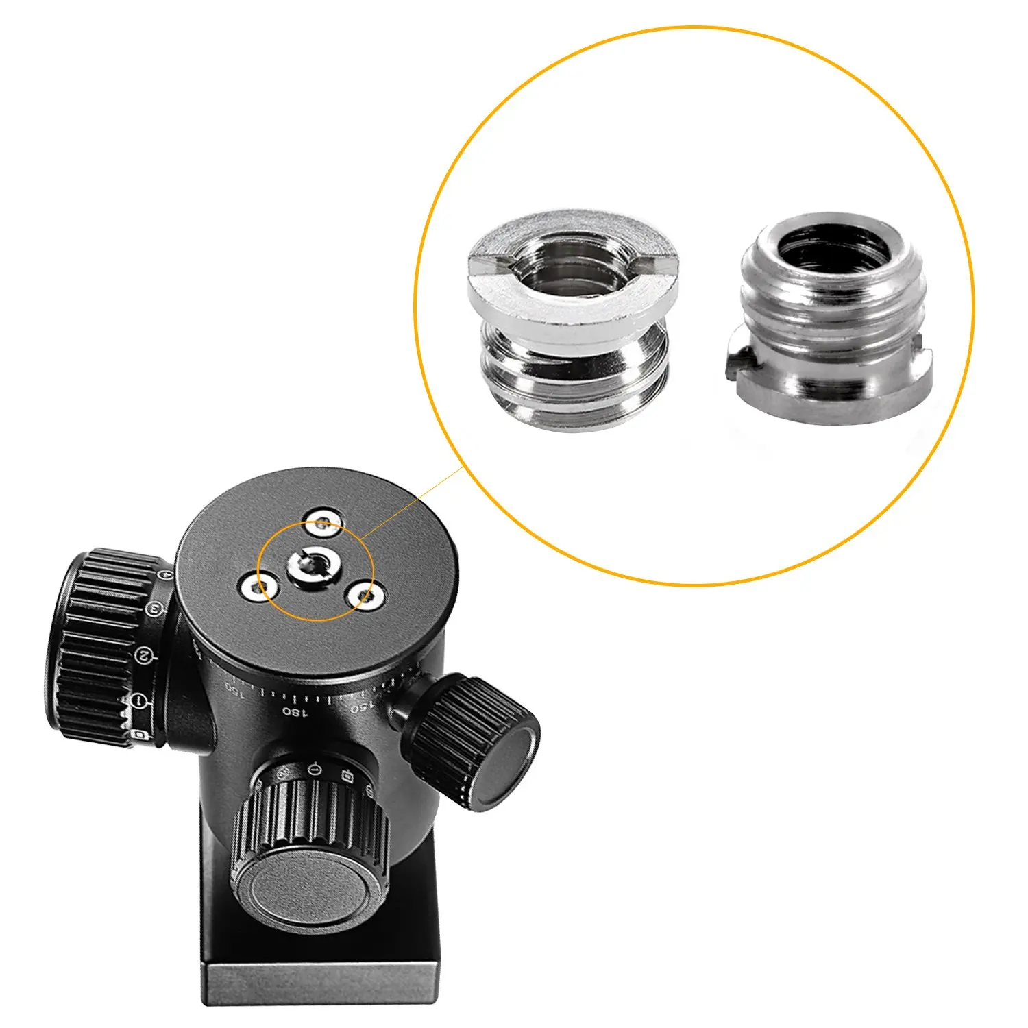 5 шт. 3/8 &quotПапа до 1/4&quot Женский адаптер редуктор втулка DSLR камеры монопод с