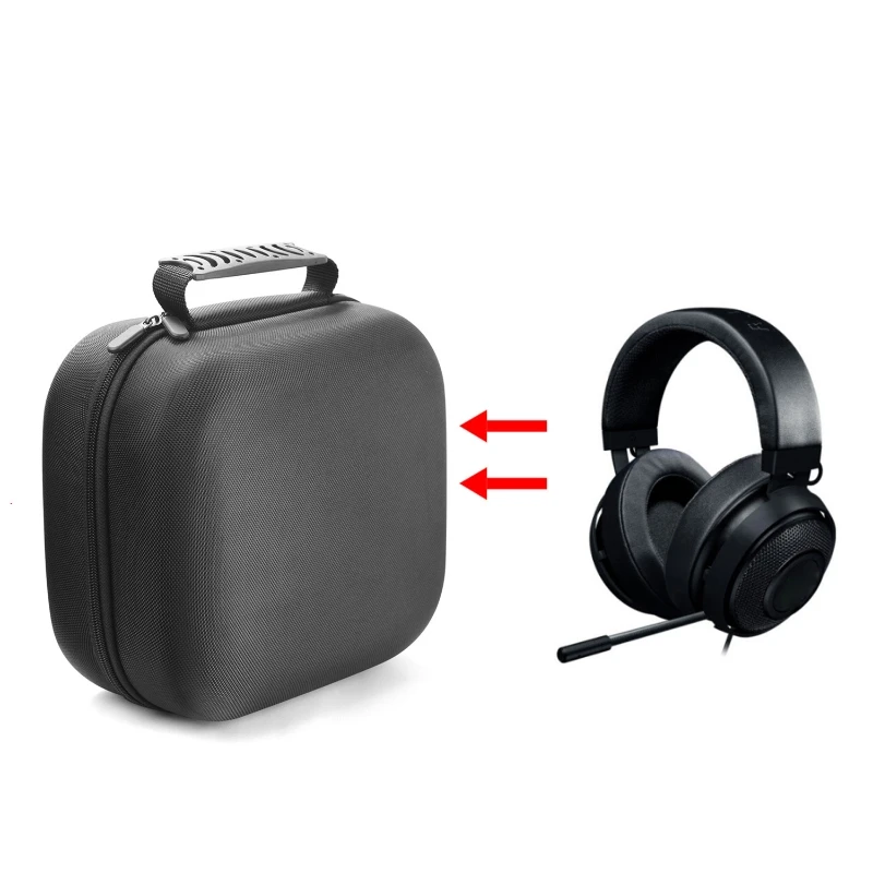 

Portable Hard EVA Storage Bag Travel Carrying Cover Case for Razer Kraken Pro V2 Headphones Gaming Headset
