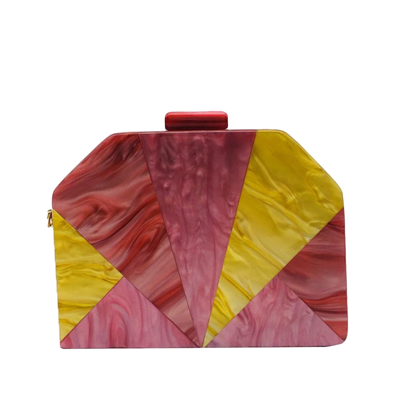 

Famous Brand Woman Bags Pink Acrylic Evening Bags Luxury Woman Tote Clutch Party Purses And Handbags Female Shoulder Crossbody