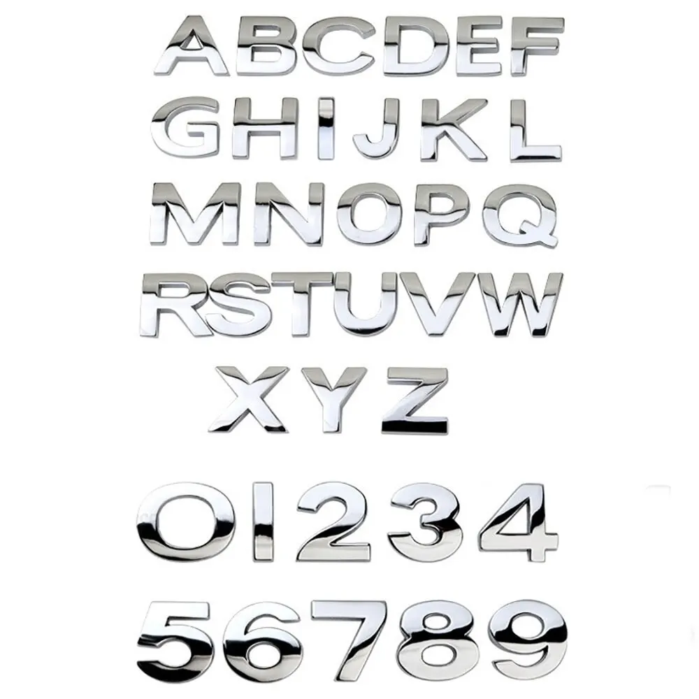 

Буквы 3D для автомобиля, буквы на английском языке, логотип автомобиля «сделай сам», буквенно-цифровые металлические наклейки на корпус, над...