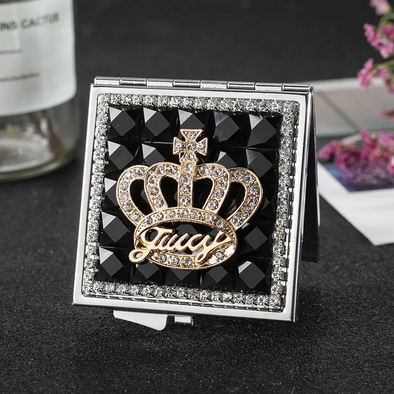 Мини карманный косметическое зеркало для макияжа 2 стороны складной ручной