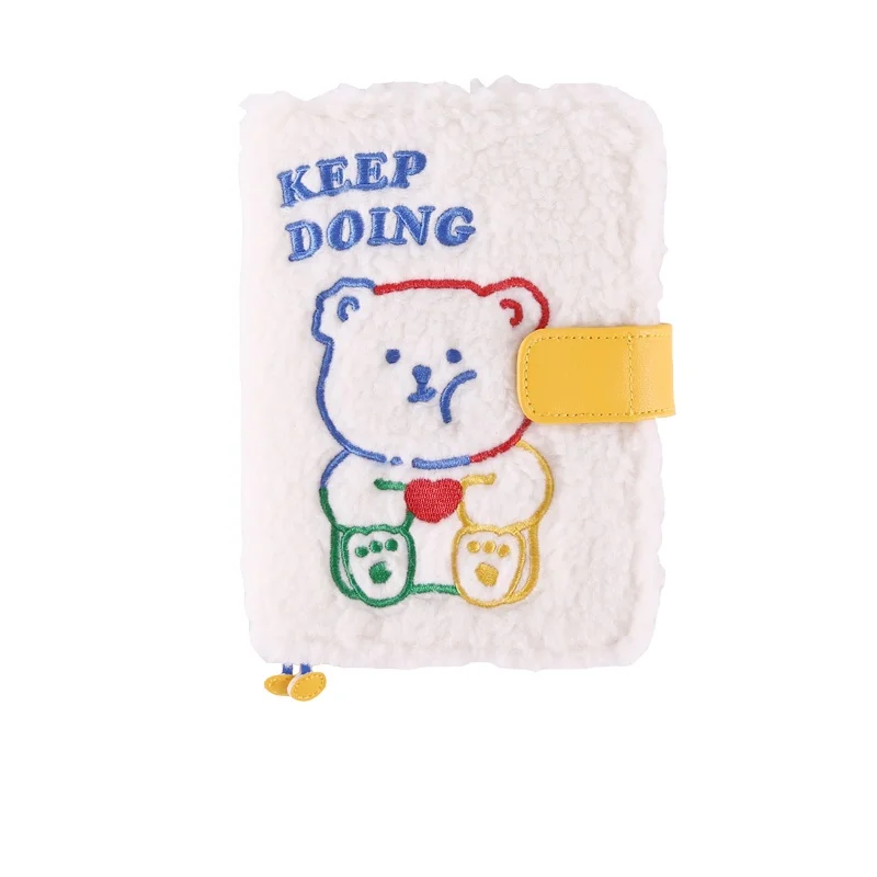 

2022 Soft Little Bear Kawaii Japanese Journal Agenda Cover For Standard A6 Fitted Paper Book Children DIY Planner Diary Gift