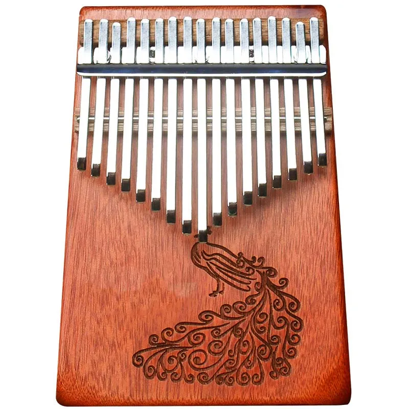 

Kalimba большой палец пианино 17 клавиш с красным деревом портативный Mbira палец пианино подарки для детей и профессиональное пианино для начина...