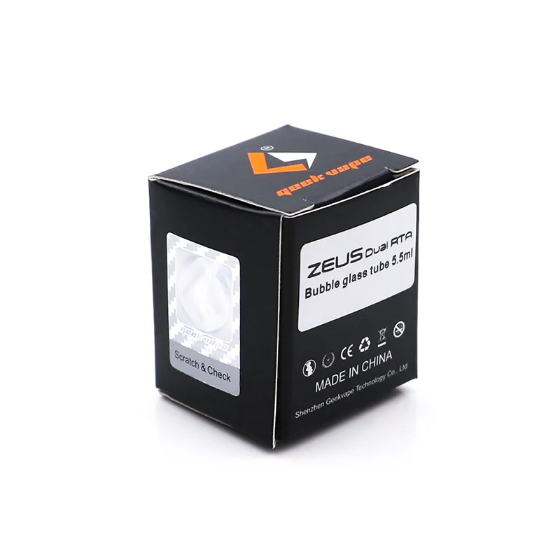 

Original GeekVape Replacement Glass Tube Bubble for Zeus Dual/Zeus X Capacity 5.5ml Tank Atomizer Fit Nova Kit 200w Box Mod