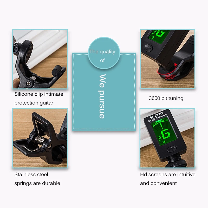 Цифровой Электрический тюнер с клипсой большой цветной экран точный для
