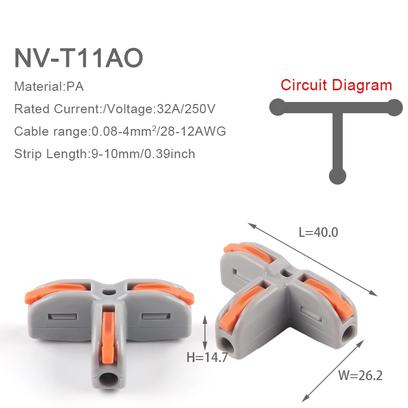5 шт. Универсальный Компактный соединитель проводов быстроразъемный клеммный