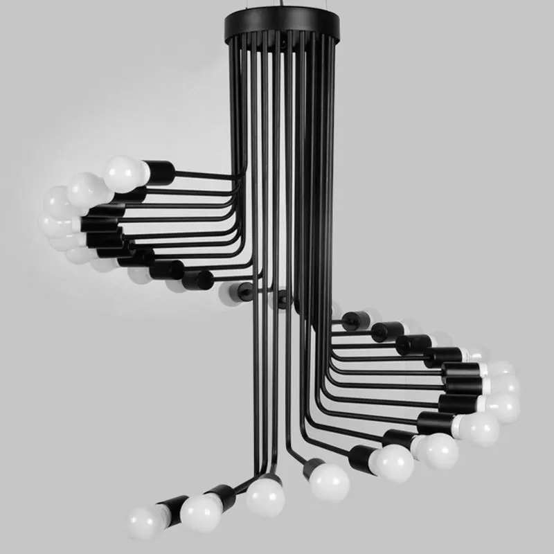 Современный винтажный подвесной светильник в стиле лофт железная винтажная