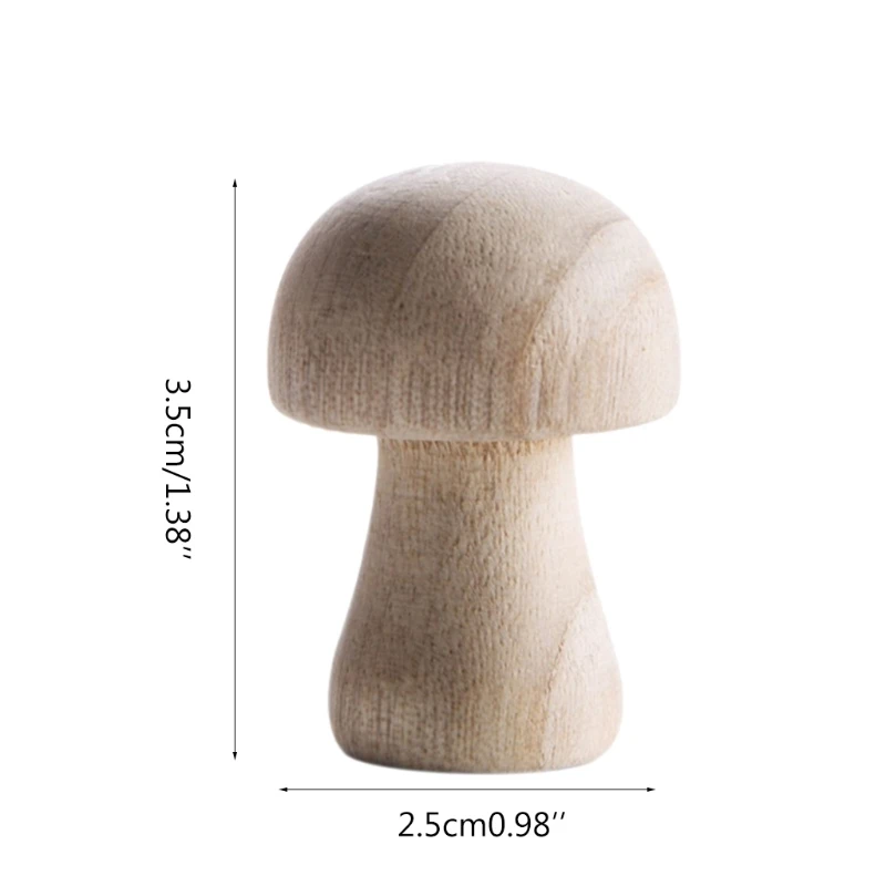 

10pcs Mushroom Shaped Cedar Wood Moth Balls Wardrobe Clothes Mosquito Repellent