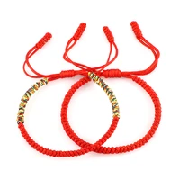 2pcsset couples multicolor tibetan buddhist handmade braided bracelets women lucky adjustable bangles men best friend jewelry