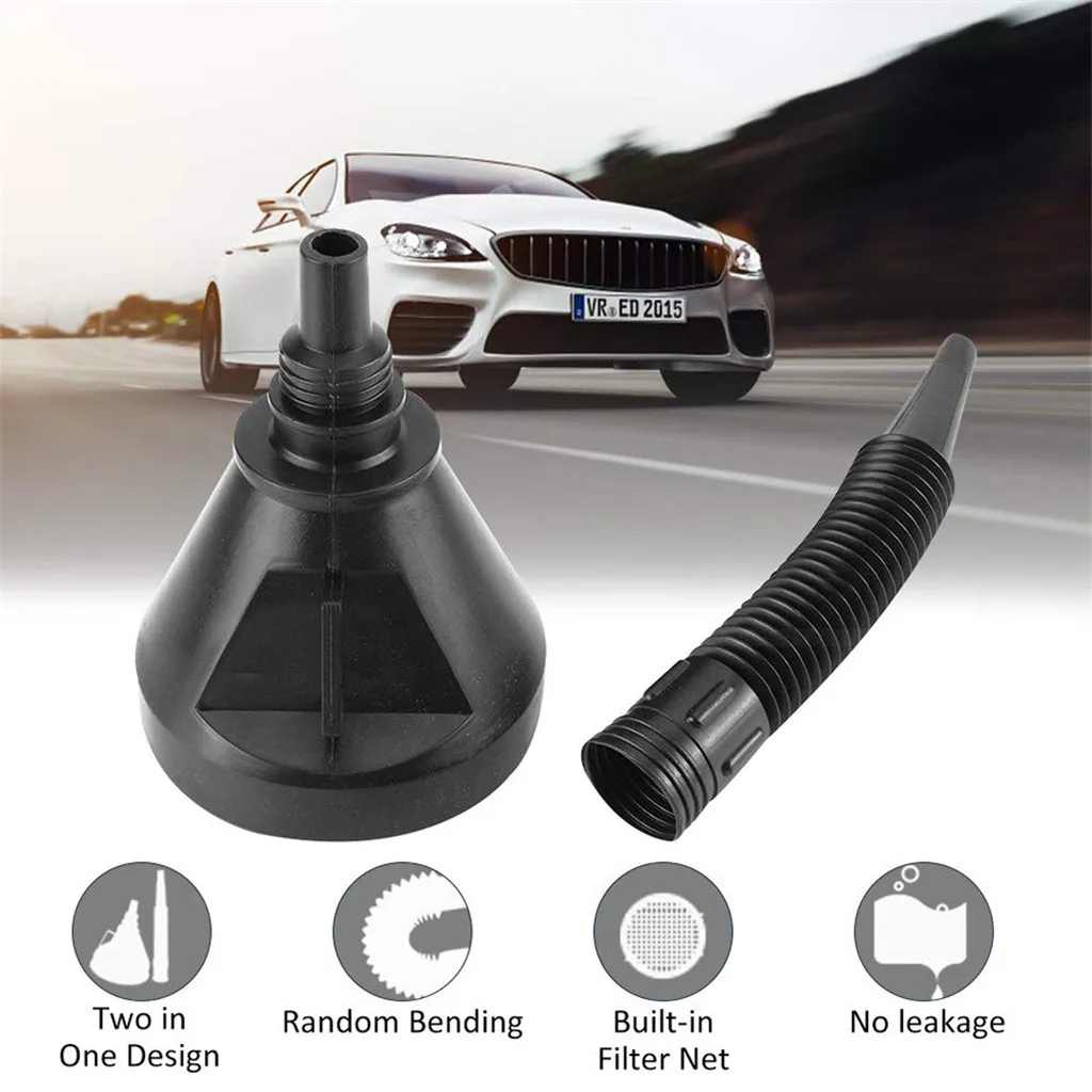 1 Воронка носик черный автомобиль мотоцикл Гибкая сетка сетчатый фильтр масло