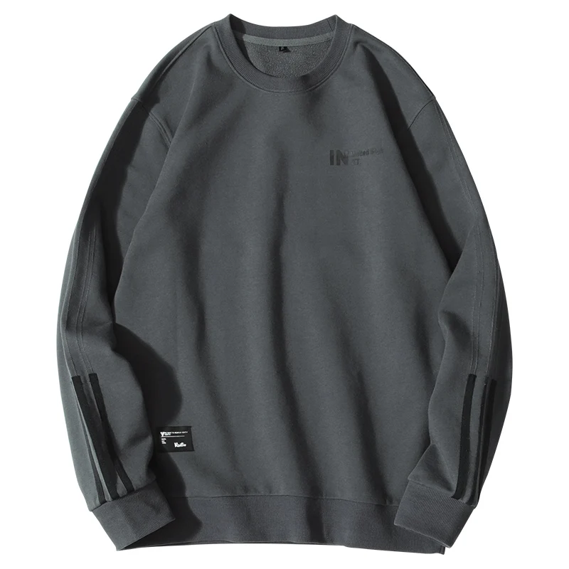 

Men's hoodies 100% Cotton fashion Sprint pure color printed letters tide male sweatshirts top plus size