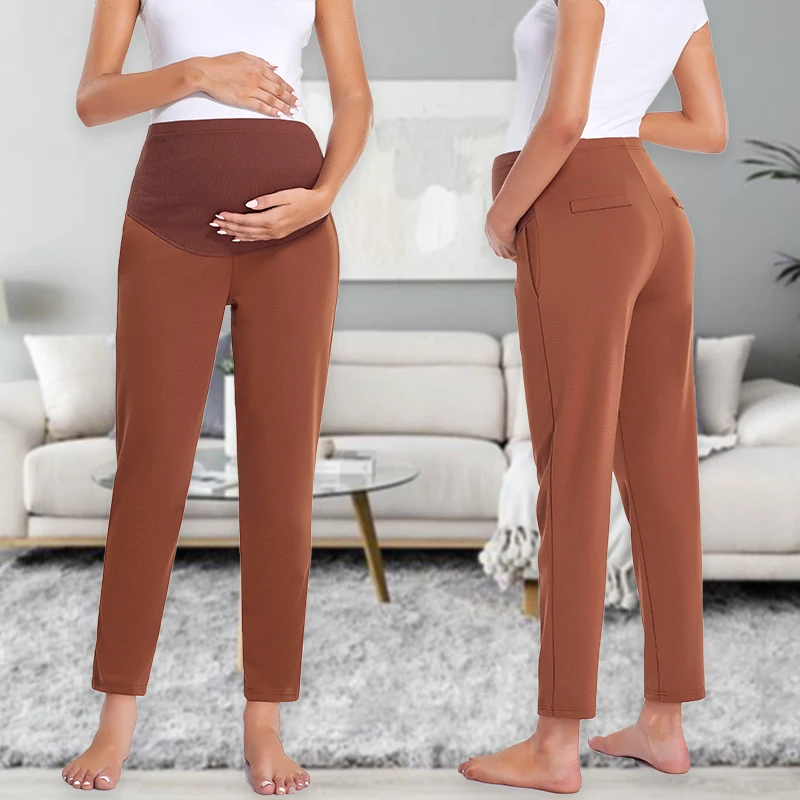 

Женские брюки для беременных эластичные удобные брюки мягкие деловые брюки однотонные офисные брюки для беременных женские штаны для бере...