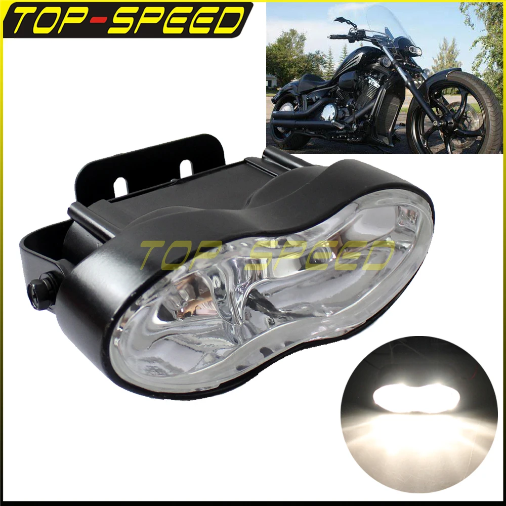 

Motorcycle H3 2x55w Double Oval Twin Headlight Cateye Retro Wave Head Lamp For Custom Streetfighter Cafe Racer Bobbers Chopper