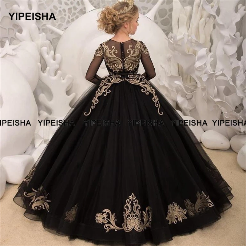 Рисунок 2 - Черные вечерние платья Yipeisha для девочек