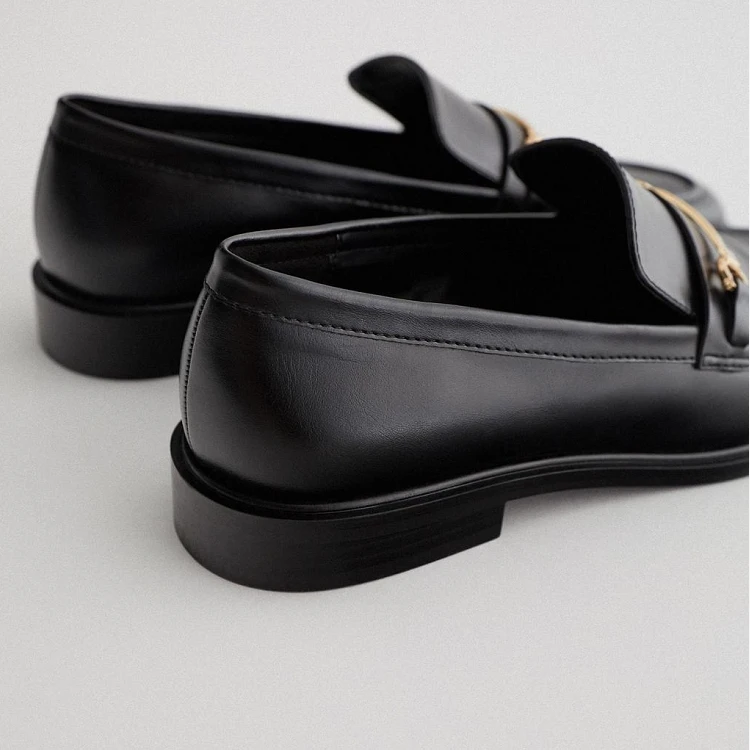 

Shoes Woman 2021 All-Match British Style Female Footwear Square Toe Autumn Loafers With Fur New Preppy Dress Moccasin Fall