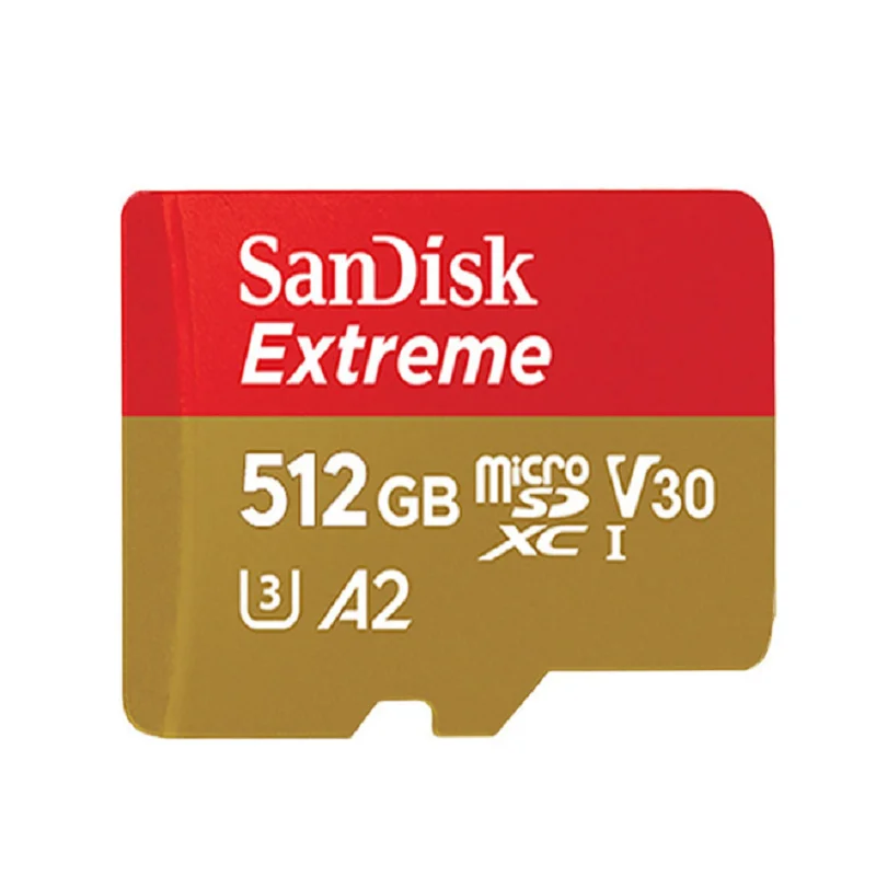 

SanDisk Extreme Micro SD TF Card A2 512GB U3 V30 160MB/S Class10 Flash Memory Card