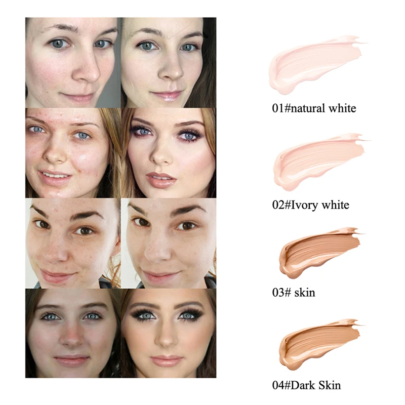 35 мл Жидкая основа для лица Мягкая матовая контроль жирности длительное полное