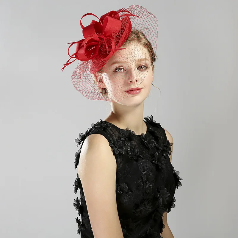 

Kagenmo Women Formal wear hedging cap Wedding Dinner dress cute fashion cap veil style