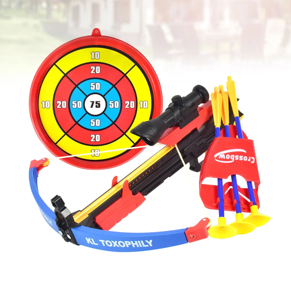 

Suction Cup Archery Bow and Arrows Toys Set Outdoor Fun Targets Shooting Game Kit with Telescope for Boys Girls Fun Play