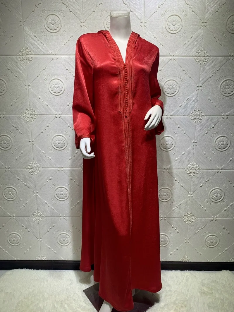 Ramadan Eid Abayas For Women Abaya Dubai Muslim Hooded Dress Jalabiya Kaftan Caftan Marocain Turkish Evening Gown Islam Clothing