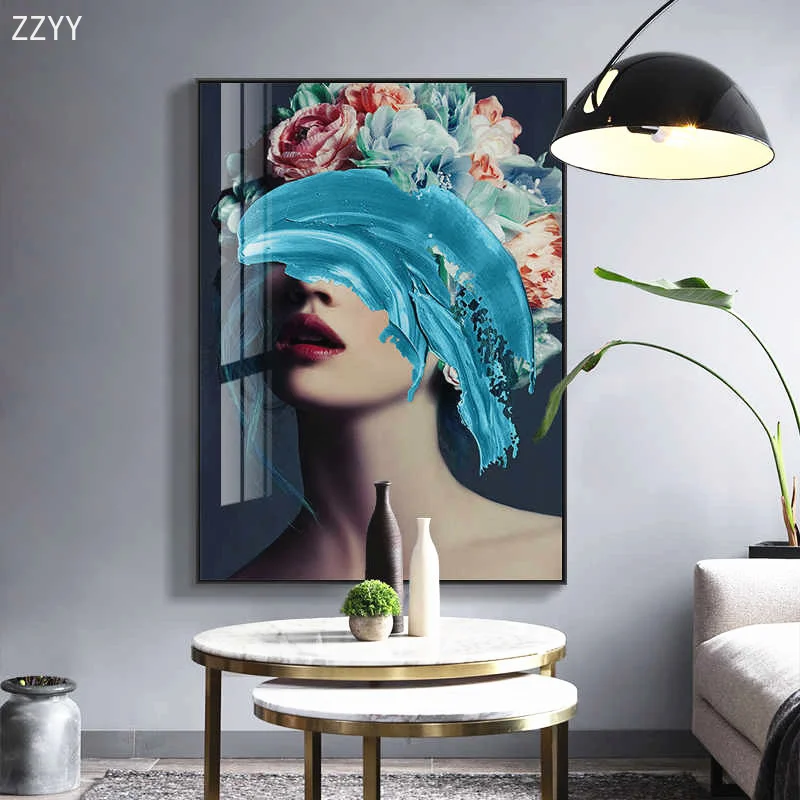 

Modern Luxury Fashion Character Woman Home Decorative Painting Print Canvas Poster Wall Art for Living Room Design Decoration