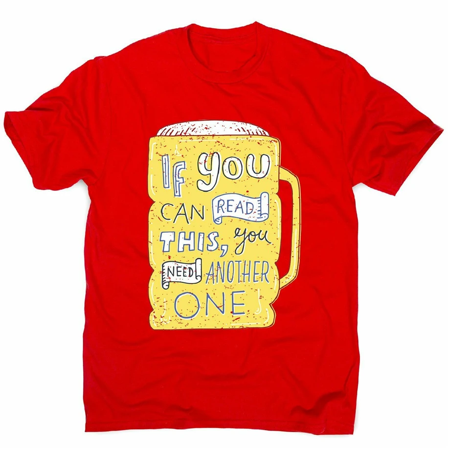 Еще одно пиво-Мужская смешная Премиум футболка плюс размер одежда | Мужская