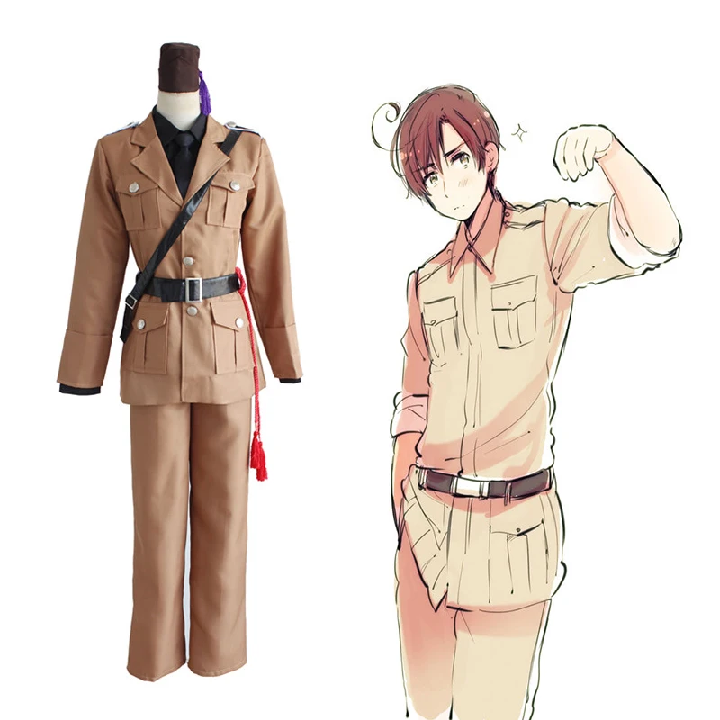 Костюм для косплея аниме Hetalia Axis Powers одежда Романо ловино Варгас Хэллоуина