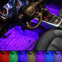 car interior atmosphere light led starry foot light modified colorful voice control decorative atmosphere light car accessories